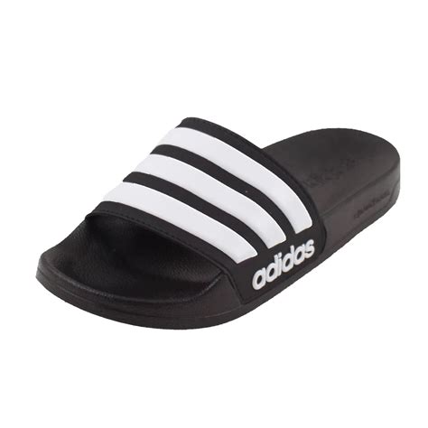 adidas adilette slippers cloudfoam zwart|Amazon.com: Adidas Adilette Cloudfoam Slides.